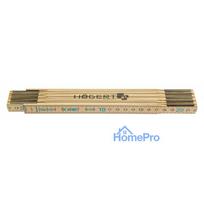Wooden tape measure HOGERT HT4M262 (2m x 16mm)