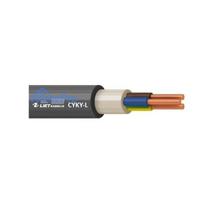 Cable Lietkabelis CYKY-L, 4 x 1.5 mm², black