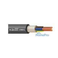 Cable Lietkabelis CYKY-L, 3 x 2.5 mm², black