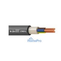 Cable Lietkabelis CYKY-L, 3 x 4 mm², black