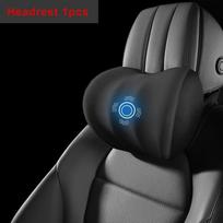 Automobilio Elektrinis Vienas Juosmens Vienas Galvos Atrama Vibracinis Masažas Juosmens Atrama Kaklo Pagalvėlė Juosmens Pagalvėlė Automobilio Sėdynė Automobilio Interjeras headrest 3 black