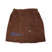 NAMŲ TEKSTILĖ Embroidered sauna apron 75x150 cm br