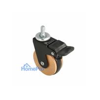 Castor Siso Hadrian Ø 6.2 cm with brake brown / black
