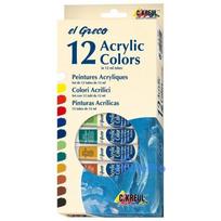 PAINT ACRYLIC IN TUBE 12PCSX12ML 28250