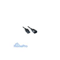 InLine power cable 3 pin IEC C13 to C14 power cable male to female black 0.3 m