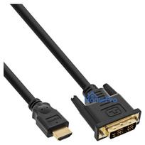 INLINE HDMI-DVI Kabel, HDMI St auf DVI 18+1 Stecker vergoldete Kontakte 2m