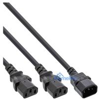 INLINE Power Y-Cable for Cold Appliances 1x C14 to 2x C13 1m