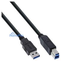 INLINE USB 3.0 Cable A to B black 0.5m