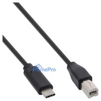 INLINE USB 2.0 Cable Type C to B Male Black 2m