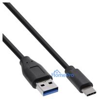 INLINE USB 3.1 Cable Type C Male to A Male Black 1m