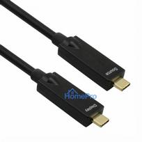 ROLINE USB 3.2 Gen 2 cable, AOC, CC, ST / ST, 10Gbit / s, 4K60Hz, PD (Power Delivery) 60W, black, 15 m