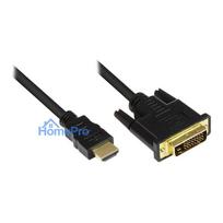 Good Connections Cable HDMI-St.-DVI-D 24+1 pcs. black 5m