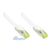 GoodConnections RJ45 patch cable with Cat. 7 raw cable and locking tab protection (), S/FTP, PiMF, halogen-free, 500MHz,