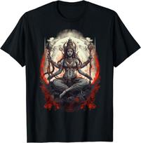 NEW LIMITED Kali Goddess of Death T-Shirt Hindu Yoga Women Gift Tee Shirts S-3XL Unisex T-Shirt L gray