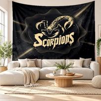 Scorpions Wall Tapestry, Soft Fabric Wall Hanging, Decorative Backdrop For Bedroom Home Wall Art 100cmx150cm gray