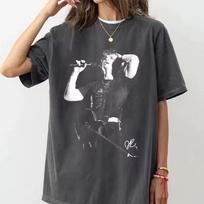 Retro Photos From Steve Harrington Concert, Summer New Retro Casual Fashion Unisex T shirt 140 black