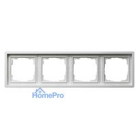 GIRA 0214112 Frame 4f pure white surface switch