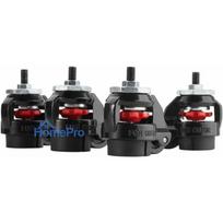 OPLITE Lockable swivel casters for R8 cockpit black retail