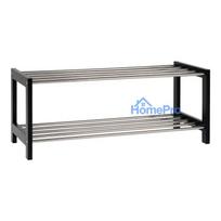 Shoe rack House Nordic Padova, black, 78x34x32 cm