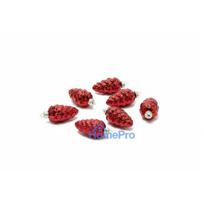 Christmas tree toy set ARB202020, red, glass, 9 pcs