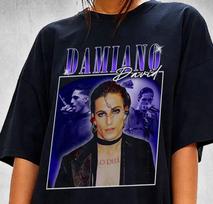 Damiano David Maneskin T-shirt- M blue