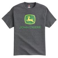NEW John Deere Charcoal Gray Green and Yellow Logo T-Shirt S M L XL 2X 3X 4X Unisex T-Shirt L black