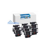 Label tape 10x compatible with Dymo D1 / S0720830 / 45803 G&G