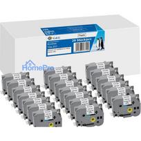 Tape cassette 24mm x 8m compatible with Brother TZe-251 GG 20x Black / White