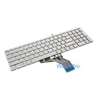 Laptop keyboard for HP 250 G7, 255 G7, 15-DA, 15-DB - silver (backlight)