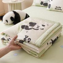 Little Panda Summer Thin Kapok Quilt white