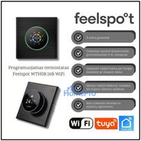 Programuojamas termostatas Feelspot WTH08.16B WiFi, juodas, Tuya, Smart Life