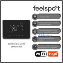 Elektroninis programuojamas termostatas Feelspot WTH25.05RF Wi-Fi, juodas