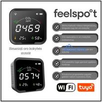 Išmanioji oro kokybės stotelė Feelspot WS2022 NEW NDIR, WIFI, Tuya (matuoja CO2)