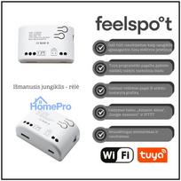 Išmanusis jungiklis - rėlė Feelspot FS-SRS02W RF, Wi-Fi, Tuya