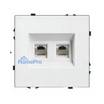 Dvigubas interneto lizdas CAT 6 Feelspot FSIN2CAT6W, baltas
