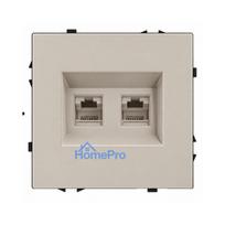 Dvigubas interneto lizdas CAT 6 Feelspot FSIN2CAT6CA, kašmyro