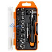 Benson Tools Bit / Doppenset+Ratel Compact 23-Piece Ratchet Socket and Bit Set CR-V