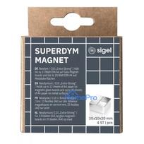 Neodīma magnēts Craft Magnet Square Sigel BA705 sudraba 20x20x10mm (4 gab.)