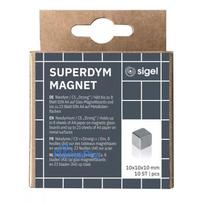Neodīma magnēts kubs Sigel BA193 sudraba 10mm (10 gab.)