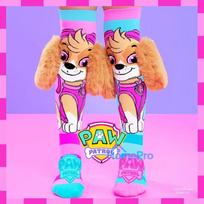MADMIA Paw Patrol Skye Bērnu Ceļgalu Zeķes ar 3D Plīša Ausīm - Rozā / Zila / Balta