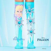 MADMIA Bērnu ceļgalu zeķes Frozen Elsa 3D Print - 1 pāris