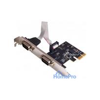 Dexlan 306588 2 portu RS232 PCI Express x1 seriālā adaptera karte ar zemu profilu stiprinājumu