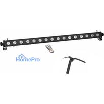 LED gaismas josla EUROLITE PIX-16 QCL ar statīvu FS-4, tērauda melna
