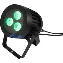 LED PAR gaismeklis EUROLITE 3x8W QCL Spot — 3x8W RGB COB LED, kompakts prožektors