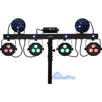 LED PAR gaismeklis EUROLITE KLS Laser Bar Next FX 51741094 — kompakts skatuves apgaismojums ar iebūvētu lāzera efektu