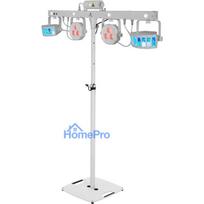 EUROLITE komplekts LED KLS Laser Bar FX gaismu komplekts balts + BPS-2 skaļruņu statīvs balts 20000920