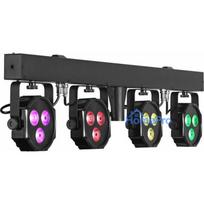 EUROLITE LED KLS-402 kompaktais apgaismojuma komplekts AIR 4x RGB / WW prožektori AirW bezvadu