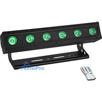 EUROLITE AKKU IP BAR-6 Entry QCL QuickDMX IP65 LED gaismas josla RGBW ar akumulatoru