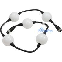 EUROLITE LED Pixel Ball 360° 1m MK2 - elastīga RGB pikseļu virtene, 5 segmenti, 24V DC