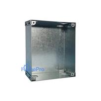 Grothe 55883 Elektriskā savienojumu kārba cinkota tērauda IP44 virsapmetuma 8 izlaužami ievadi 100x100x50mm